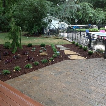 Sundown Landscape Contracting - Paver pad installation w/ garden - Landscaping Near Me Sundown Landscape Contracting - Paver pad installation w/ garden - Landscaping Near Me