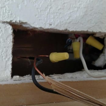 Coltech Electrical Services - Mistake: No electrical box  Never connect wires outside of electrical boxes. Junction boxes protect the connections from ac... - Electricians Near Me