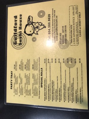 Menu photo 2 Guildford Sushi House Surrey, BC