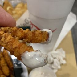 Midtown Grill - Fried sweet potatoes with marshmallow dip - yummee!