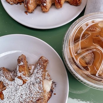 Black Walnut Bakery - Raspberry & Cream Bearclaws, Iced Coffee - Bakeries Near Me - Minneapolis, Minnesota