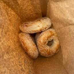 Sesame bagels ($6.30 for 6) Sesame bagels ($6.30 for 6)