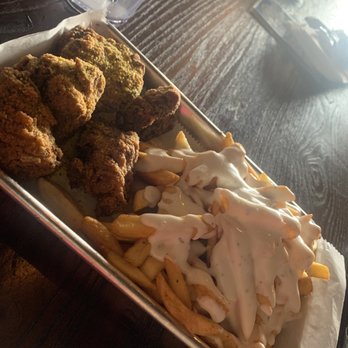 KOK Wings And Things - Boneless Wings* Lemon pepper with loaded fries - Chicken Wings Near Me - Baton Rouge, Louisiana