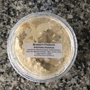 Brother's Products - Artichoke Hummus - Farmers Market Near Me - Plano, Texas