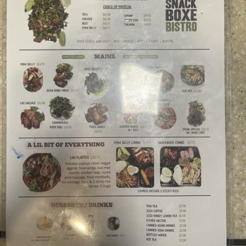 Snackboxe Bistro - Menu - Laotian Near Me - Duluth, Georgia