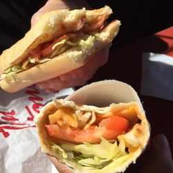 Tim Hortons - Inside BLT and Chipotle Chicken Wrap