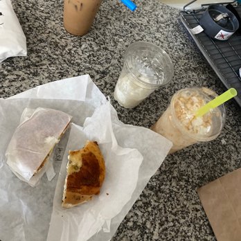 Get Hooked, A Coffee & Bagel Company - Jalapeño cheese bagel caramelito coffee - Coffee & Tea Near Me - Simi Valley, California