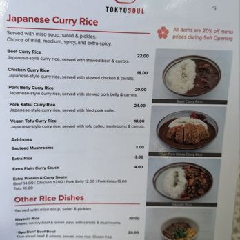 Tokyo Soul - Menu - Japanese Curry Near Me - Arcadia, California Tokyo Soul - Menu - Japanese Curry Near Me - Arcadia, California