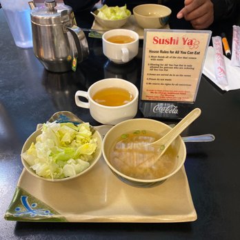 Sushi Ya - Miso soup and salad - Sushi Bars Near Me - Clearfield, Utah Sushi Ya - Miso soup and salad - Sushi Bars Near Me - Clearfield, Utah