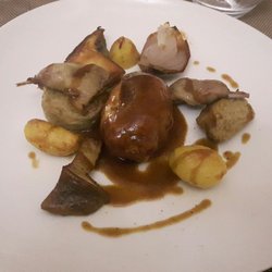 La Romanée - Plat : câble farcies aux champignons et pomme de terre