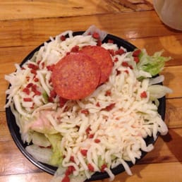 Side salad with "pink stuff" Side salad with "pink stuff"