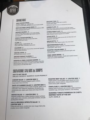 Menu photo 7 1898 Public House Spokane, WA