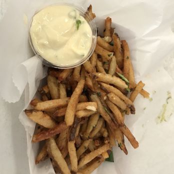 Frita Batidos - Garlic cilantro fries - come in two different sizes ranging from $3.0 to $5.50 - Cuban Near Me - Ann Arbor, Michigan Frita Batidos - Garlic cilantro fries - come in two different sizes ranging from $3.0 to $5.50 - Cuban Near Me - Ann Arbor, Michigan