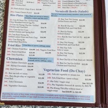 Pho Lynn - Menu page 1 (August 2022) - Vietnamese Near Me - Olympia, Washington Pho Lynn - Menu page 1 (August 2022) - Vietnamese Near Me - Olympia, Washington