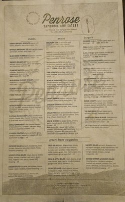 Menu photo 2 Penrose Taphouse & Eatery Fort Collins, CO Menu photo 2 Penrose Taphouse & Eatery Fort Collins, CO