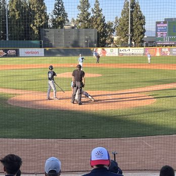 Quakes - From behind home plate - Professional Sports Teams Near Me - Rancho Cucamonga, California