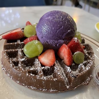 Basilur - Ube waffle - Coffee & Tea Near Me - Buena Park, California