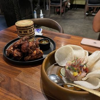 Hanuman Thai Eatery - Chicken wings and ceviche - Thai Near Me - Costa Mesa, California