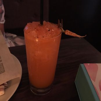 Social - Mommy juice box- what doc ordered taste like Bloody Mary :) $14 yes 14$ - New American Near Me - Costa Mesa, California