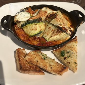 Burtons Grill & Bar - Good vegetarian option for my daughter, stuffed zucchini with ricotta - New American Near Me - Richmond, Virginia
