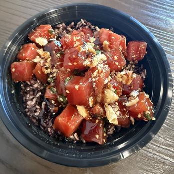 Savage Fish Poke - Large Ahi Bowl with Black Rice - Poke Near Me - Orem, Utah