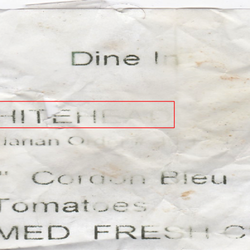 Penn Station - Customer receipt clearly showing "Whitehead" on it.