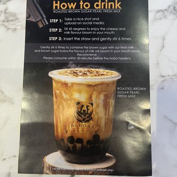 Daboba - How to drink - Bubble Tea Near Me - Houston, Texas