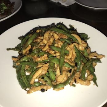 Keming Restaurant - Chicken with green bean with black bean sauce. Simple but tasty, like my home-cooking dish. - Szechuan Near Me - Hoboken, New Jersey