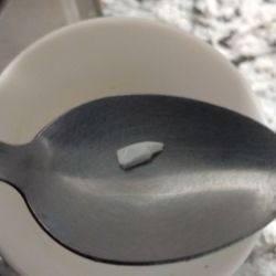 Clydes - Piece of hard plastic in the coconut cream pint.