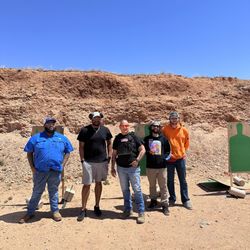 Jones Firearms Training - Group photo after shooting test. Everyone did great.