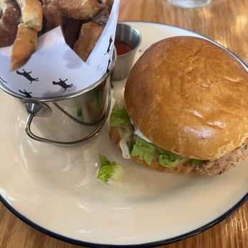 White Dog Cafe - Glen Mills - Buttermilk Fried Chicken Sandwich - American Near Me - Glen Mills, Pennsylvania White Dog Cafe - Glen Mills - Buttermilk Fried Chicken Sandwich - American Near Me - Glen Mills, Pennsylvania
