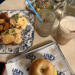 Eggs Benedict, Breakfast Sandwich, Coffee Eggs Benedict, Breakfast Sandwich, Coffee
