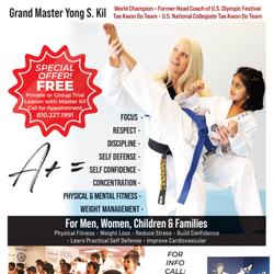 Kil's Taekwondo - Back to School, First 20 Students receive a FREE UNIFORM with Membership.