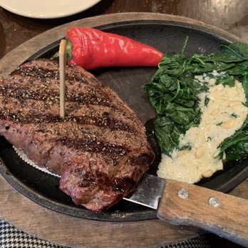 H3 Ranch - Cowtown Sirloin sub potatoes with spinach - Steakhouses Near Me - Fort Worth, Texas