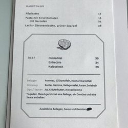 Restaurant Landwerk - Bistro Karte