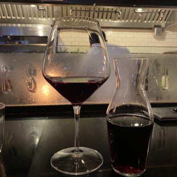 TOWN - Wine and chefs counter/view of kitchen - Steakhouses Near Me - San Carlos, California