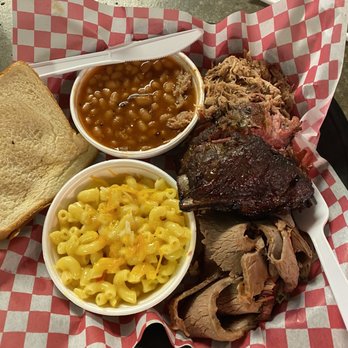 Bubba's BBQ - 3 meat beef, pork and ribs. Beans and Mac N cheese. - Barbeque Near Me - Springfield, Missouri