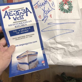 Aegea West - Custom art work...a nice touch! - Mediterranean Near Me - Douglaston, New York Aegea West - Custom art work...a nice touch! - Mediterranean Near Me - Douglaston, New York