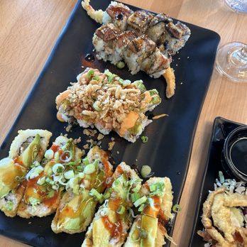 Trapper's Sushi - Rock n roll Monster roll Buddha-licious roll - Sushi Bars Near Me - Surprise, Arizona Trapper's Sushi - Rock n roll Monster roll Buddha-licious roll - Sushi Bars Near Me - Surprise, Arizona
