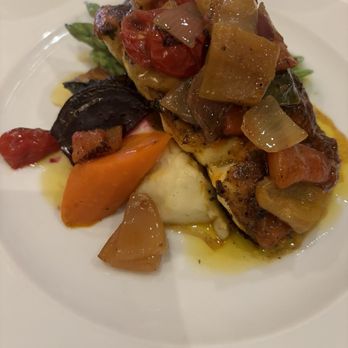 Chiado - Grilled filet of Grouper cherry tomato, jalapeño salsa - Seafood Near Me - Toronto, Ontario