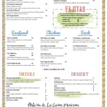 La Cocina Mexicana - Menu - Mexican Near Me - Kutztown, Pennsylvania La Cocina Mexicana - Menu - Mexican Near Me - Kutztown, Pennsylvania