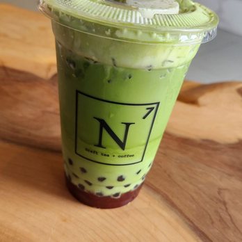 N7 Draft Tea + Coffee - Strawberry matcha with boba - Coffee & Tea Near Me - San Jose, California