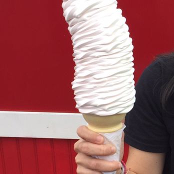 Martha's Dandee Creme - Strawberry & cheesecake large cone - Ice Cream & Frozen Yogurt Near Me - Queensbury, New York
