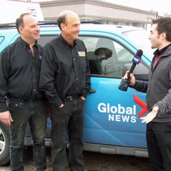Glennalan Motors - Glenn & Alan with Mark from Global TV Toronto.