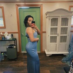 Veronica at Elite Salons - The hair with formal dress on