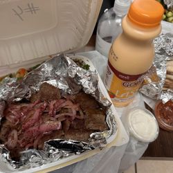 Mediterranean Food Center - With sauces and pita bread