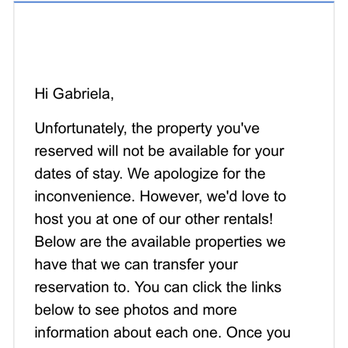 RealJoy Vacations - Email sent to me ONE day prior to my arrival - Vacation Rentals Near Me - Destin, Florida RealJoy Vacations - Email sent to me ONE day prior to my arrival - Vacation Rentals Near Me - Destin, Florida