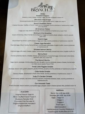 Menu photo 8 Branch Breakfast Fresno, CA Menu photo 8 Branch Breakfast Fresno, CA
