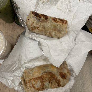 Eggbred - Fried chicken burrito and sausage burrito. - Breakfast & Brunch Near Me - Long Beach, California
