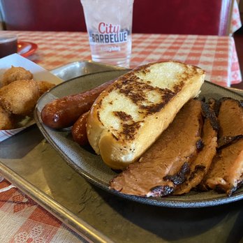 City Barbeque - Brisket, bread, sausage, and hushpuppies - Barbeque Near Me - Carmel, Indiana